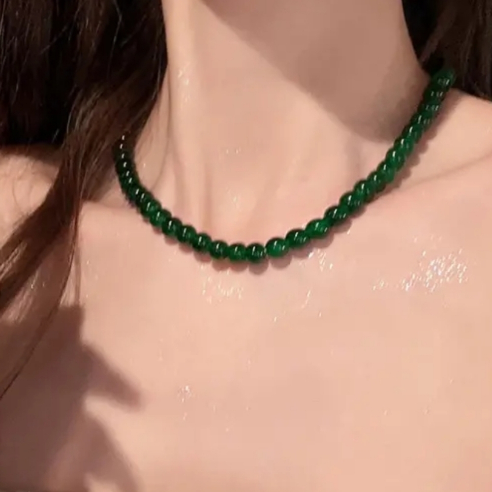 Natural Jade Necklace - Picture 2 of 8